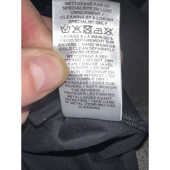 Distressed BALMAIN black white B logo gold military buttons tshirt FR34 XXS - Picture 16 of 16